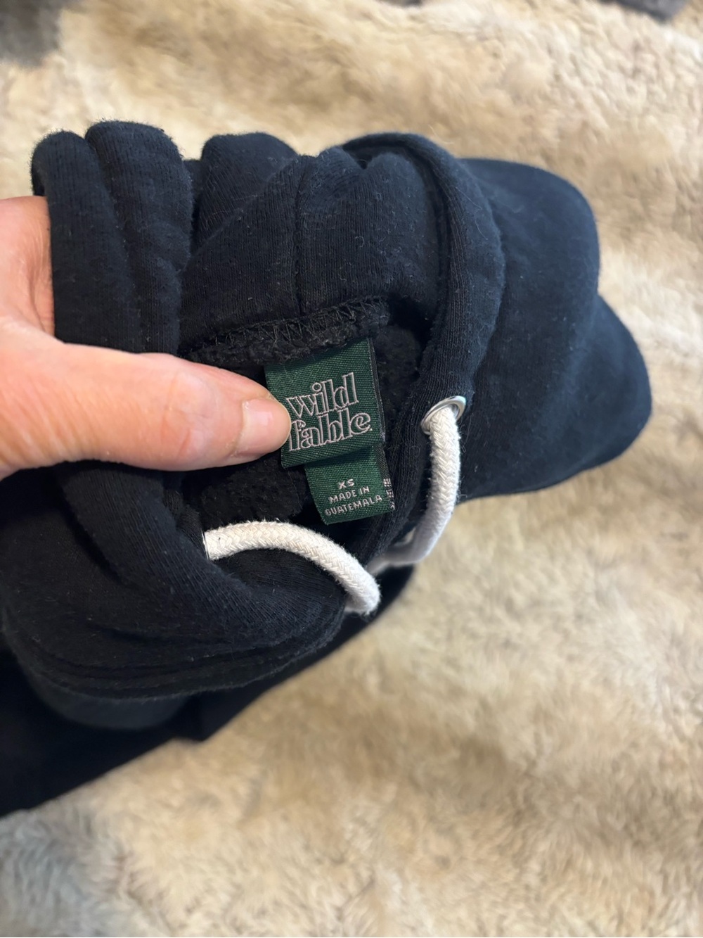 Wild Fable XS black cropped hoodie - Picture 5 of 6